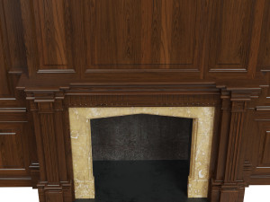 classic fireplace02 Modèle 3D