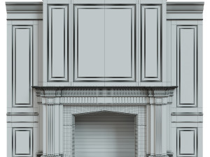 classic fireplace02 Modèle 3D