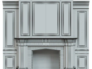 classic fireplace02 3D Model