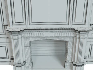 classic fireplace02 3D Model