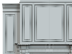 classic fireplace02 Modèle 3D