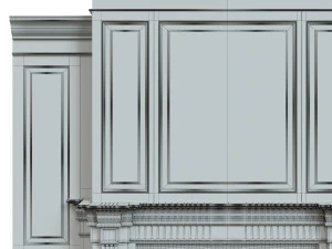 classic fireplace02 3D Model