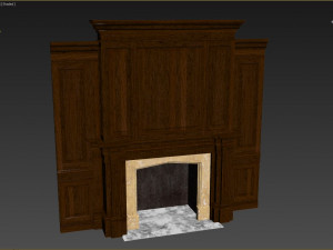 classic fireplace02 Modèle 3D