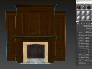 classic fireplace02 3D Model