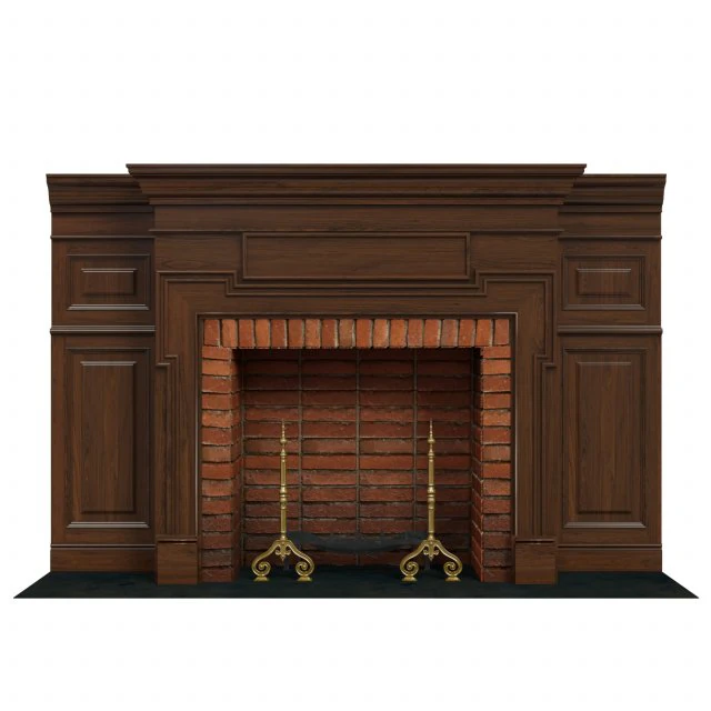 classic fireplace 03 3D Model .c4d .max .obj .3ds .fbx .stl .blend 