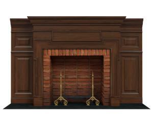classic fireplace 03 3Dモデル