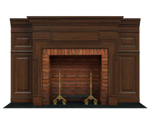클래식 벽난로 03 3D 모델