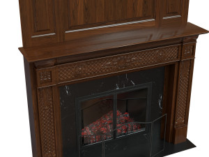 classic fireplace04 3Dモデル