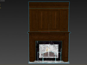 classic fireplace04 3Dモデル