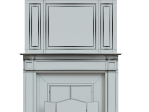 classic fireplace04 3Dモデル