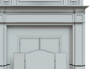 classic fireplace04 3Dモデル