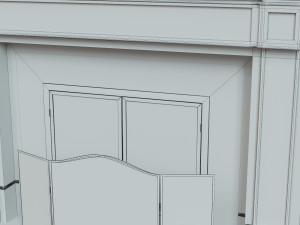 classic fireplace04 3Dモデル