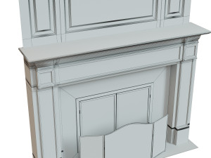 classic fireplace04 3Dモデル