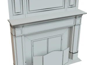 classic fireplace04 3D Model