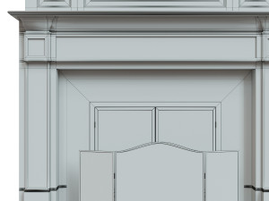 classic fireplace04 3Dモデル