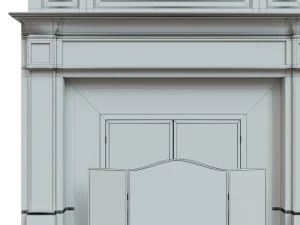 classic fireplace04 3D Model