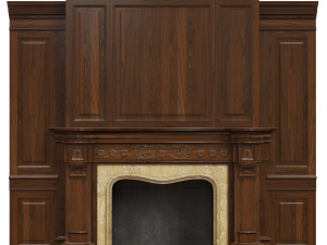 classic fireplace 05 Modelo 3D