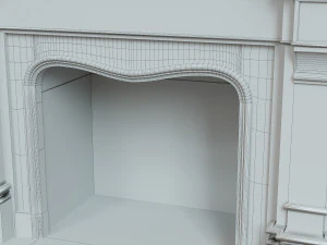 classic fireplace 05 3D Model