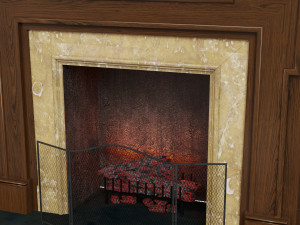 classic fireplace06 Modèle 3D