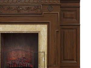 classic fireplace06 3D Model