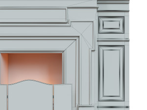 classic fireplace06 Modèle 3D
