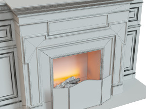 classic fireplace06 Modèle 3D