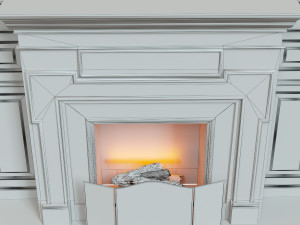 classic fireplace06 Modèle 3D