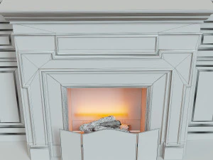 classic fireplace06 3D Model