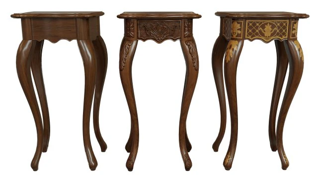 classic side table 400 3D Model .c4d .max .obj .3ds .fbx .stl .blend 