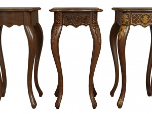 classic side table 400 3D Model