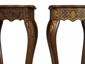 classic side table 400 3D Model