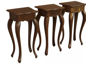 classic side table 400 3D Model