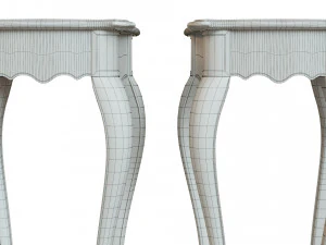 classic side table 400 3D Model