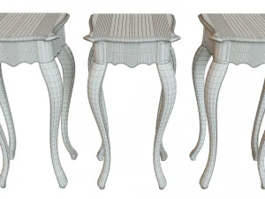 classic side table 400 3D Model