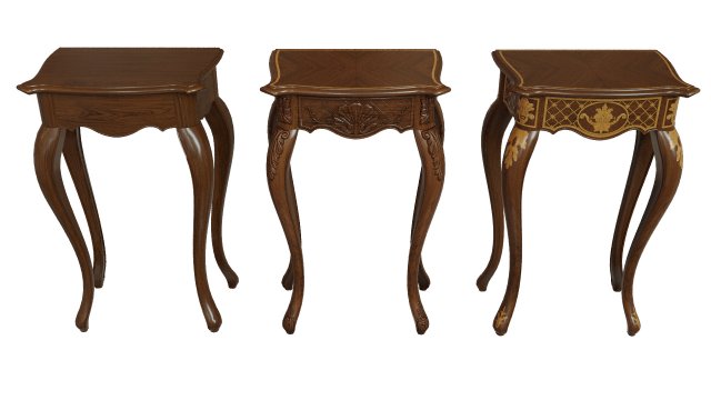 classic side table 500 3D Модель .c4d .max .obj .3ds .fbx .stl .blend 