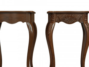 classic side table 500 3D Модель