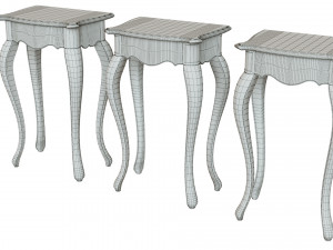classic side table 500 3D Модель