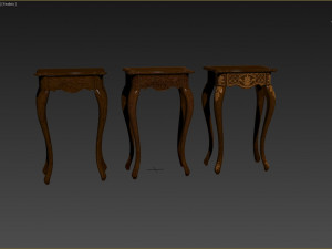 classic side table 500 3D Модель