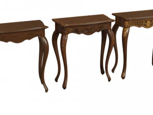 classic side table 700 3D Model