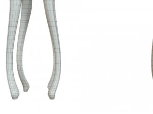 classic side table 700 3D Model