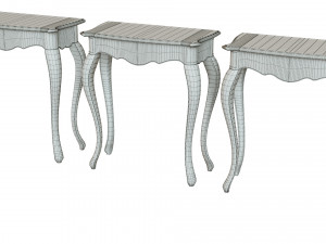 classic side table 700 3D मॉडल