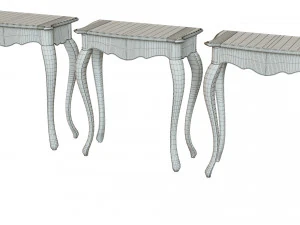 classic side table 700 3D Model