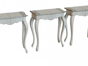 classic side table 700 3D Model