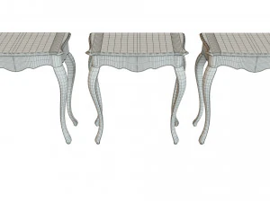 classic side table 700 3D Model