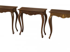 classic side table 800 3D Model
