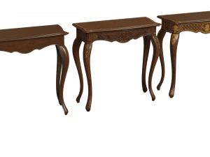 classic side table 800 3D Model