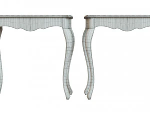 classic side table 800 3D Model