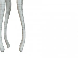classic side table 800 3D Model