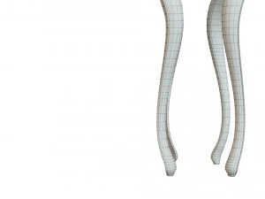 classic side table 800 3D Model