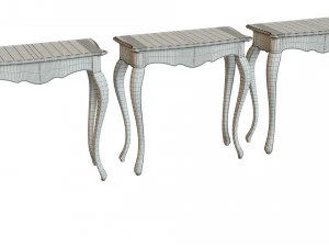 classic side table 800 3D Model